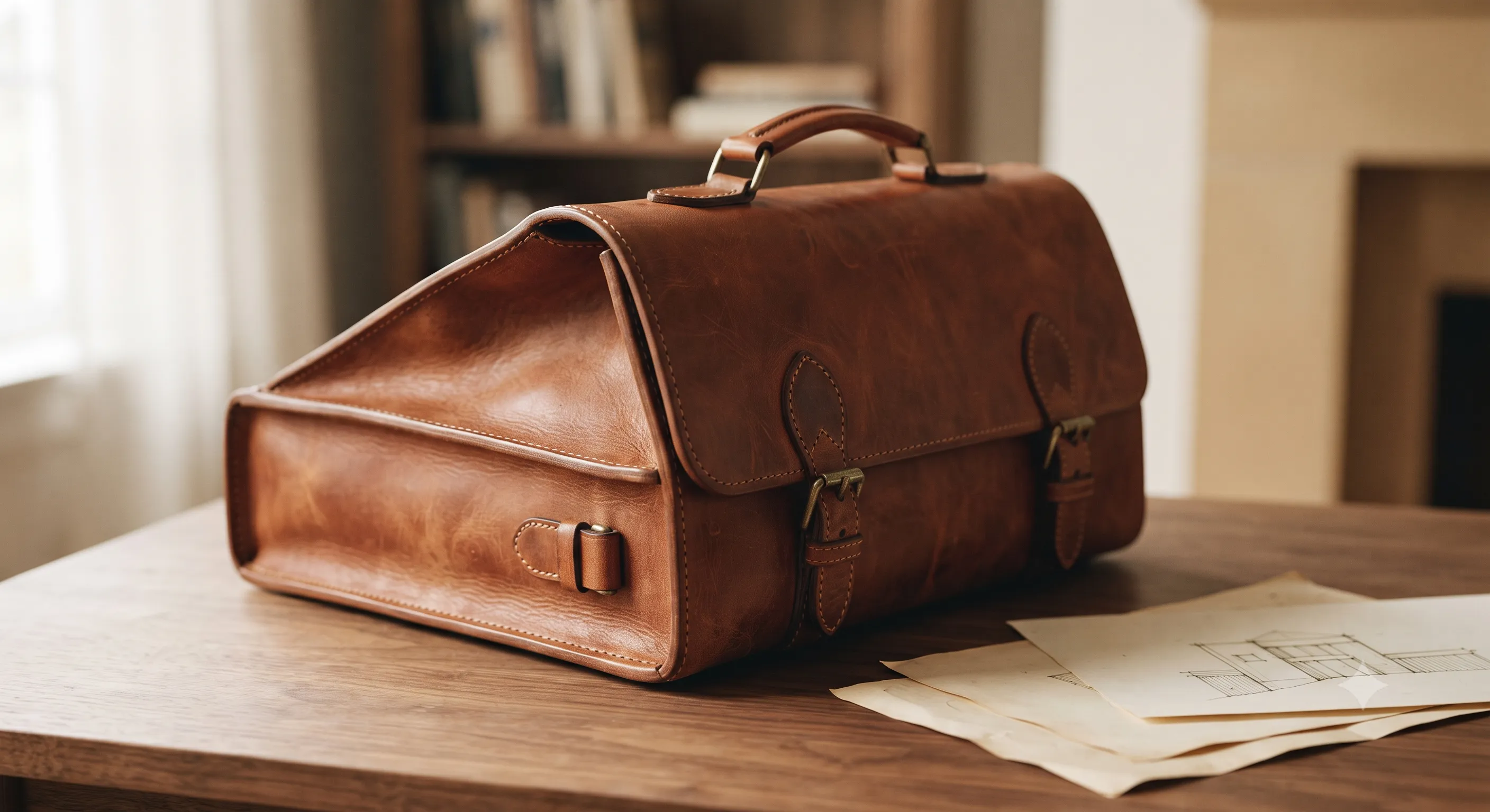 A carefully preserved piece of leather with character